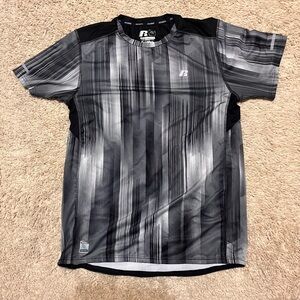 Russell Athletic Black and Gray Short Sleeve Tees